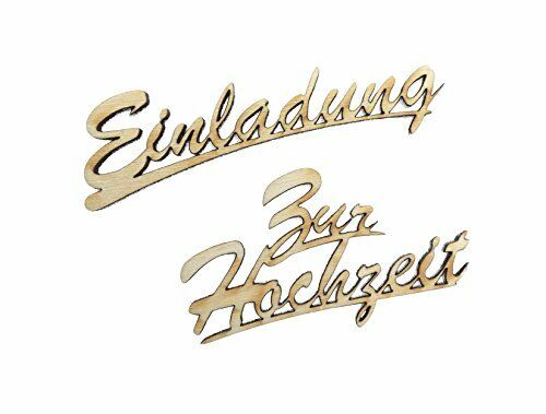 'PETRA S Set fai-News a szh12s20 legno"Einladung zur Hochzeit, (a0l)