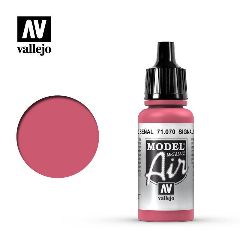 Vallejo Model Air Acrylic Color Airbrush Acrilico Aerografo 71070 Signal Red