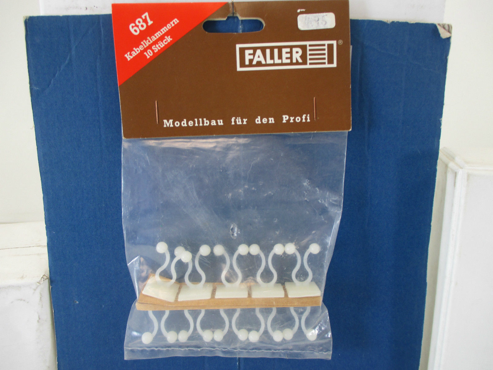 SERRACAVI IN PLASTICA FALLER 687 MODELLISMO Stück Kabel klammern 10 PZ
