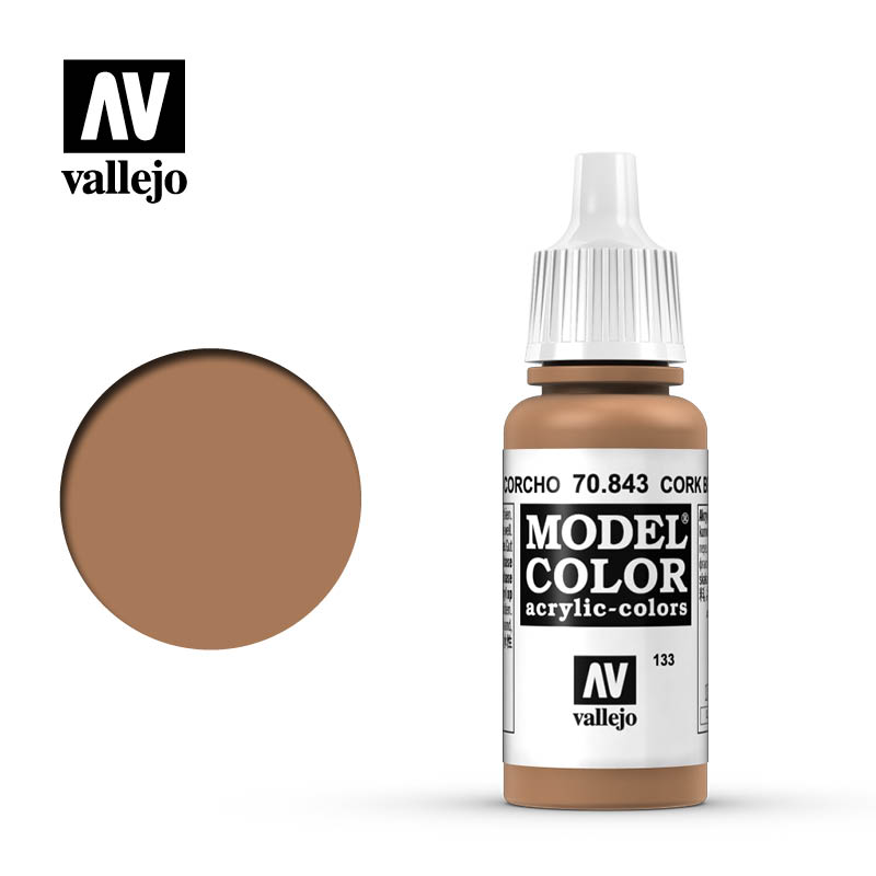 Valejo Model Color Acrylic Paint Colore Acrilico 133 Cork Brown 70843 VALLEJO