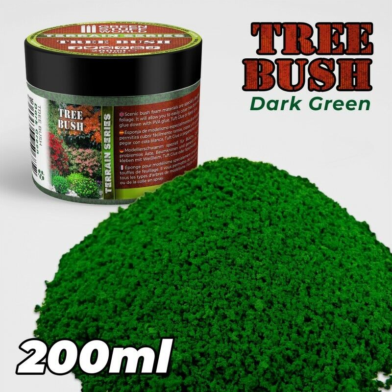 Schiuma fine di fogliame - VERDE SCURO - 200ml - Vegetazione modellazione