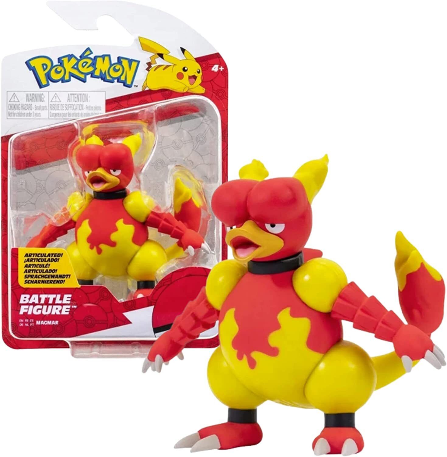 COLLEZIONE POKEMON Battle Figure Pack, Magmar 8 cm, PK010200