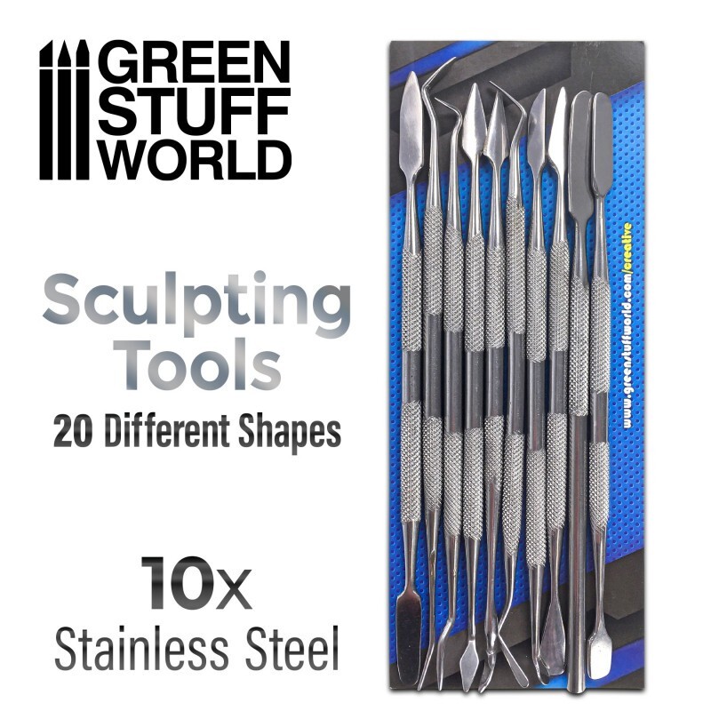 Attrezzi per Scolpire. Set di 10 pezzi - Strumenti hobby creativi warhammer