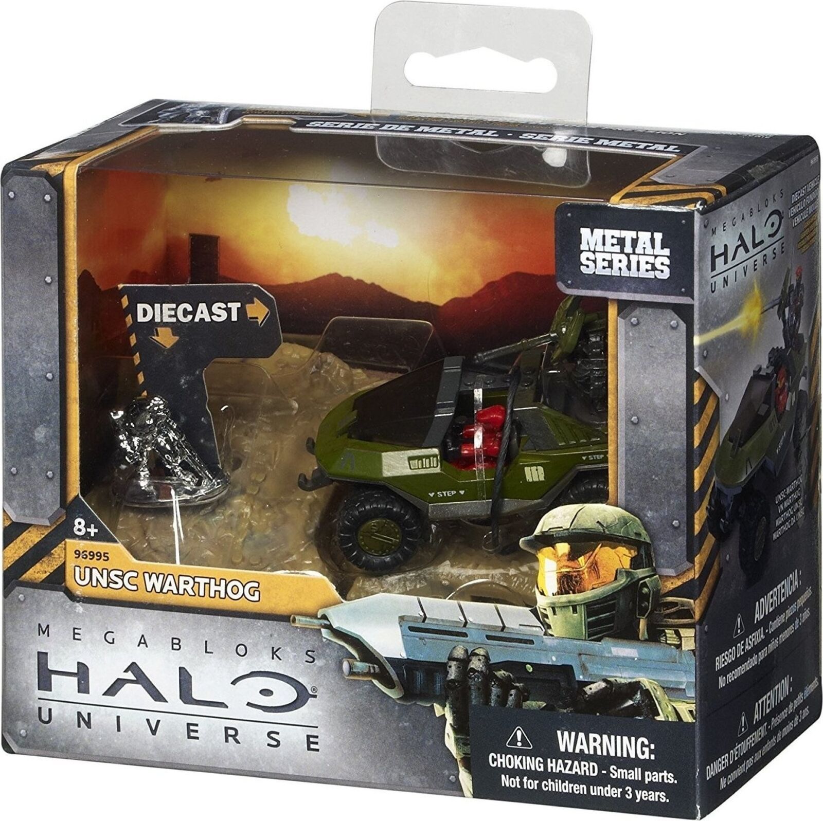 Mega Bloks Halo metallo serie UNSC Diecast Warthog