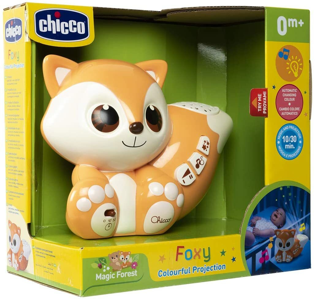 Chicco Foxy La Volpe Proiettore cambia colore e musica 10/30 minuti