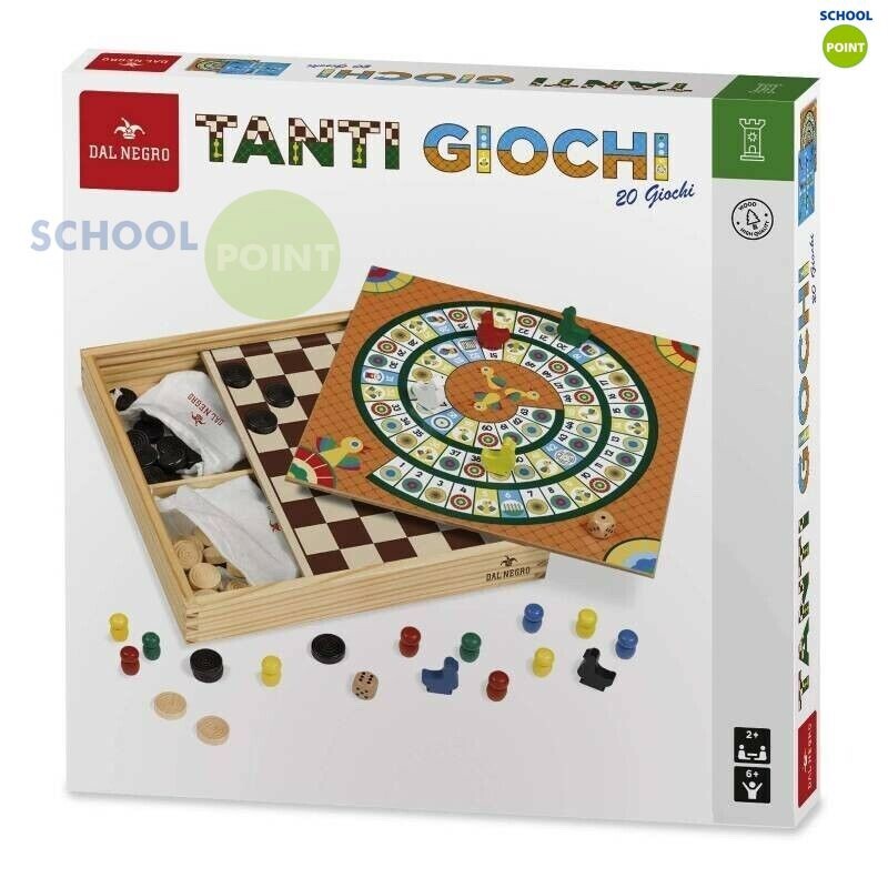 DAL NEGRO Gioco da Tavolo Dal Negro Tanti Giochi 20 Giochi