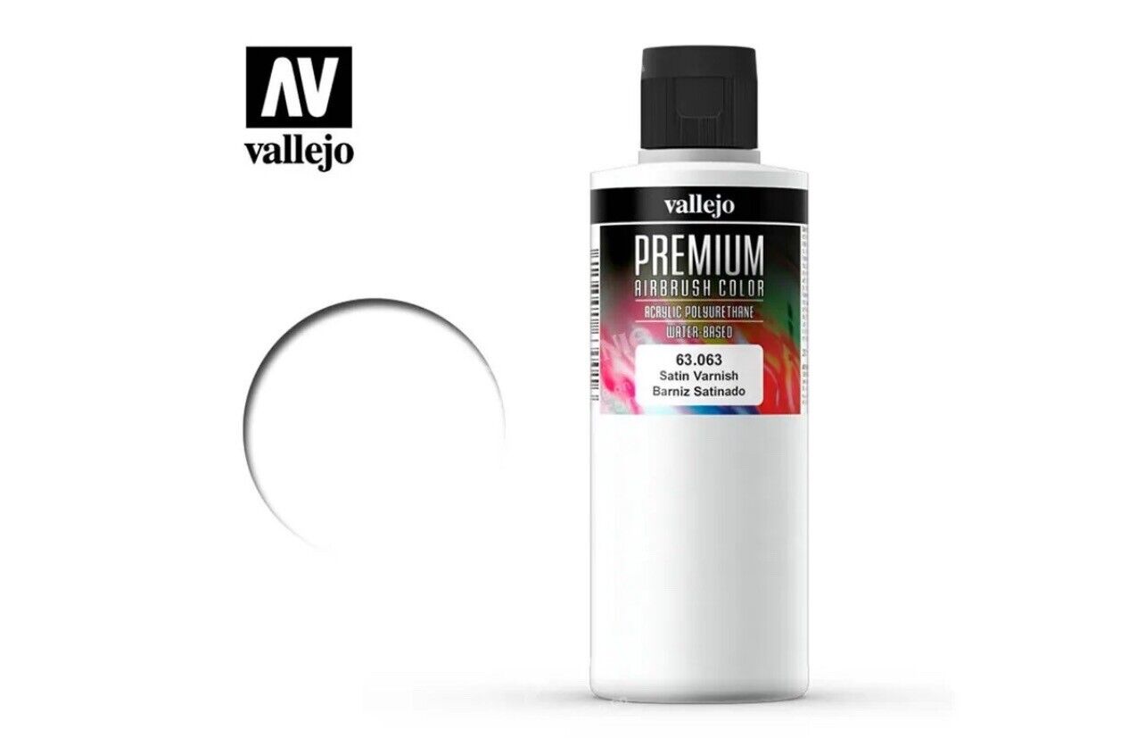 63.063 Vallejo Premium Airbrush: Satin Varnish | 200ml
