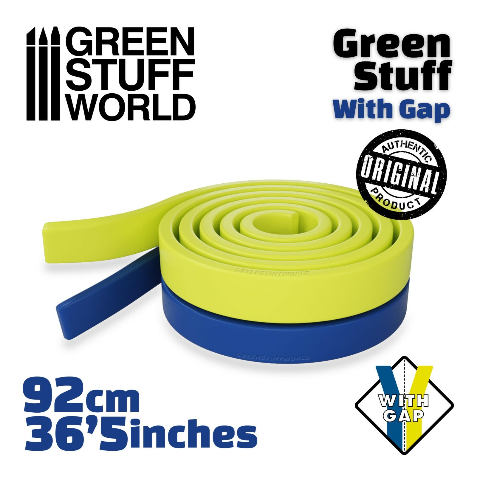 Green Stuff Kneadatite 36 inches (92 cm) con SPAZIO - Warhammer Stucco Verde 40k