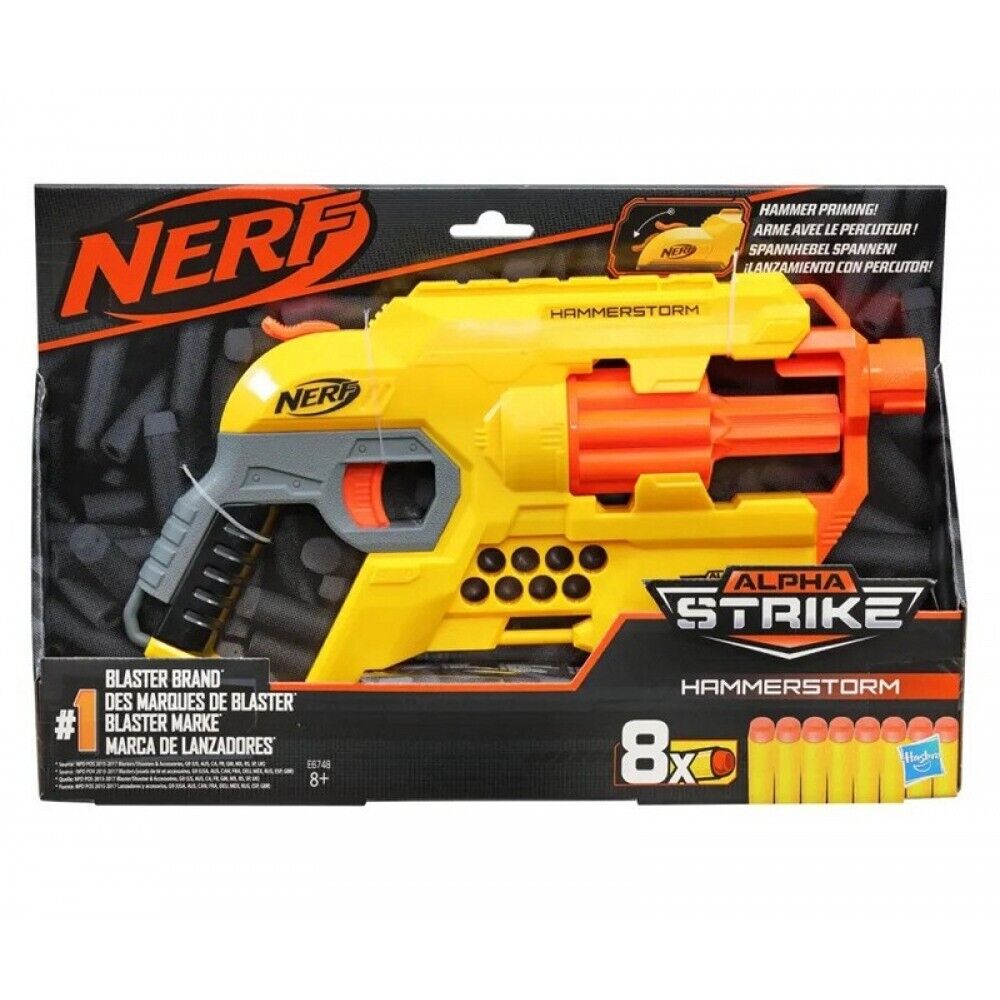 Nerf Alpha Strike Hammerstorm con 8 freccette - Hasbro E6748 anni 8+