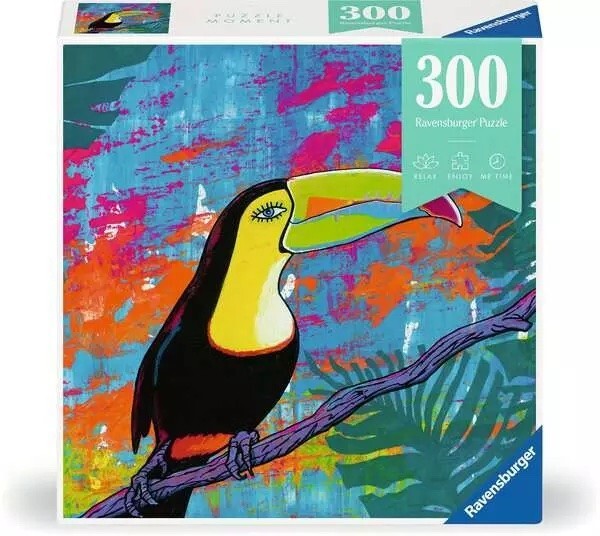 PUZZLE 300 MAGICO TUCANO ravensburger MOMENT originale 300 PEZZI età 8+