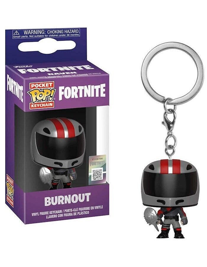 FUNKO POCKET POP KEYCHAIN PORTACHIAVI FORTNITE BURNOUT MINI FIGURE NEW!
