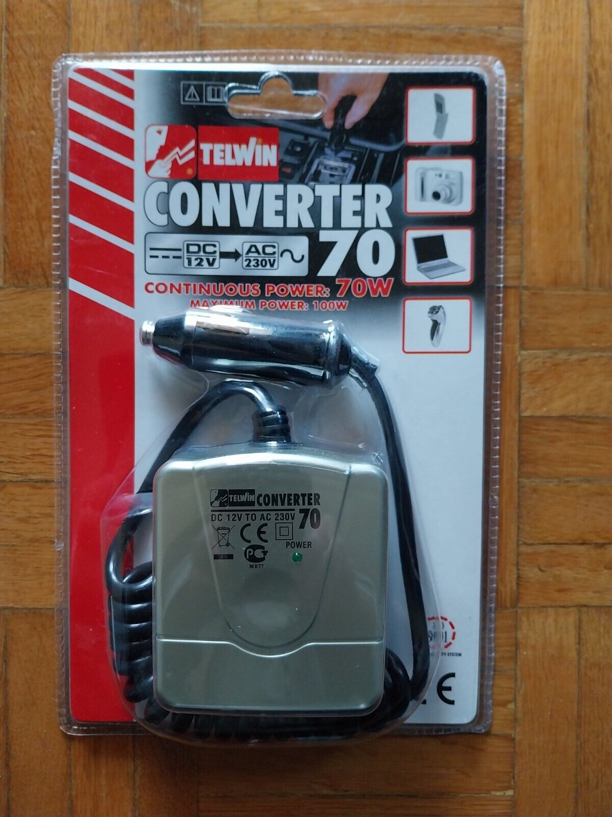 Convertitore TELWIN 12V-230V da auto CONVERTER 70