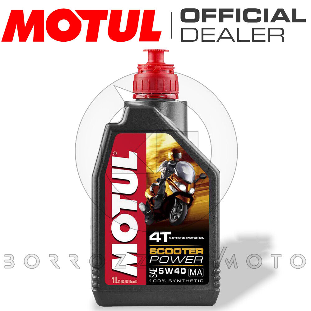 1 LT OLIO MOTORE MOTUL 100% SINTETICO UNIVERSALE MAXI-SCOOTER POWER 4T SAE 5W40