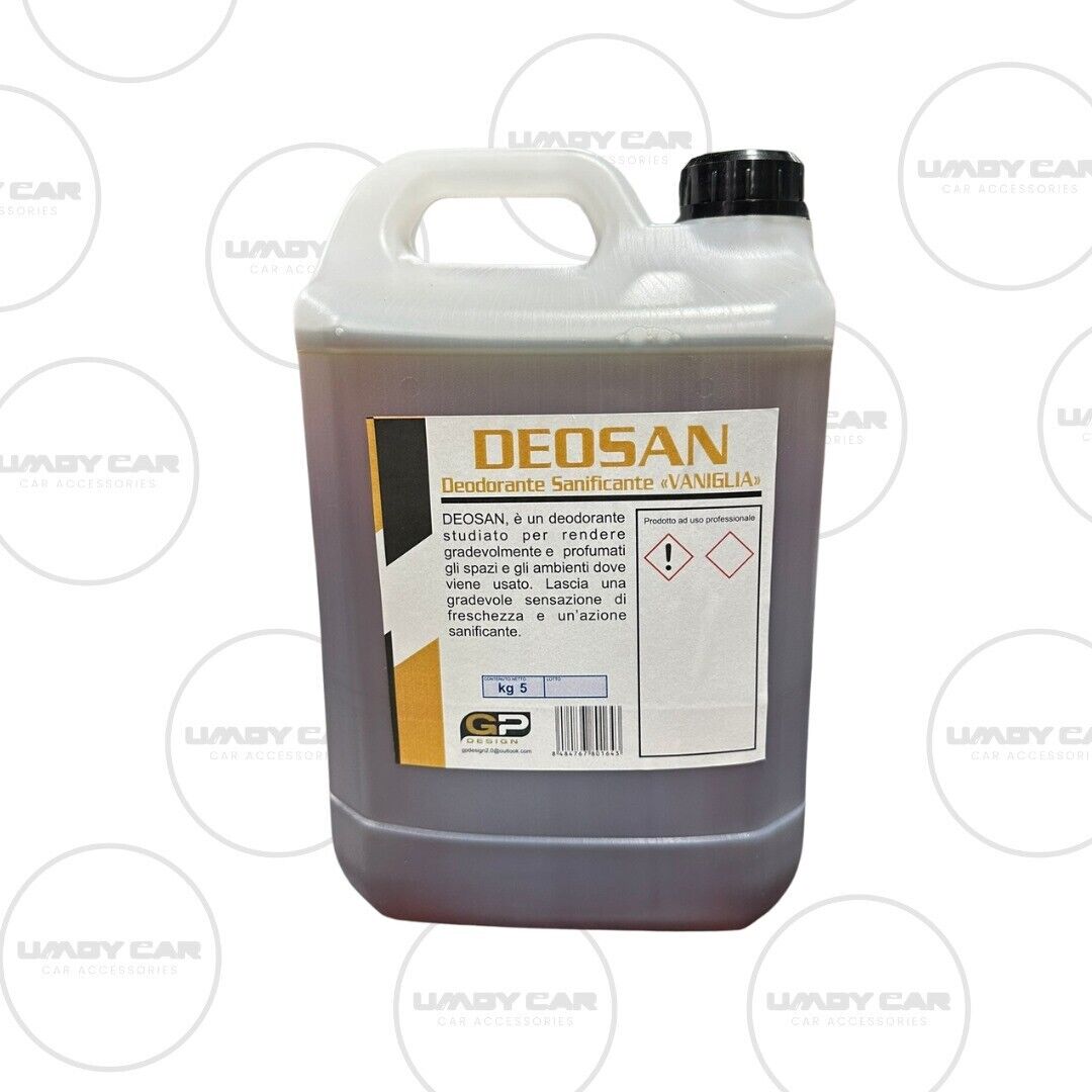 DEOSAN VANIGLIA 5 KG DILUIRE PROFUMO DEODORANTE SANIFICANTE AMBIENTI AUTO CAMPER