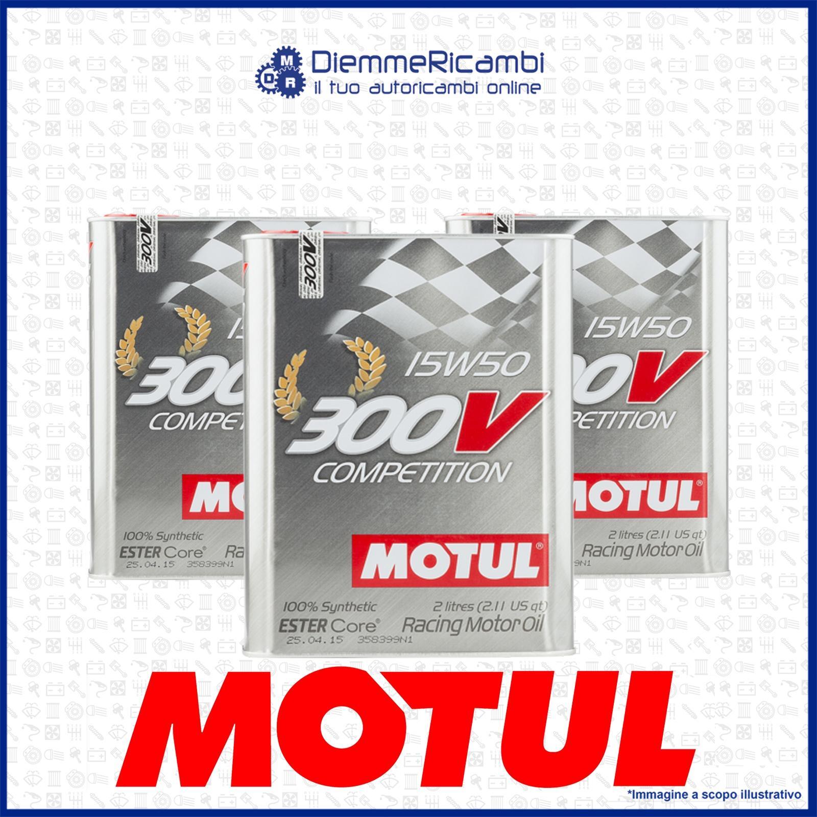 6 Litri OLIO MOTUL 300V 15W50 COMPETITION ESTER CORE - RACING MOTOR OIL