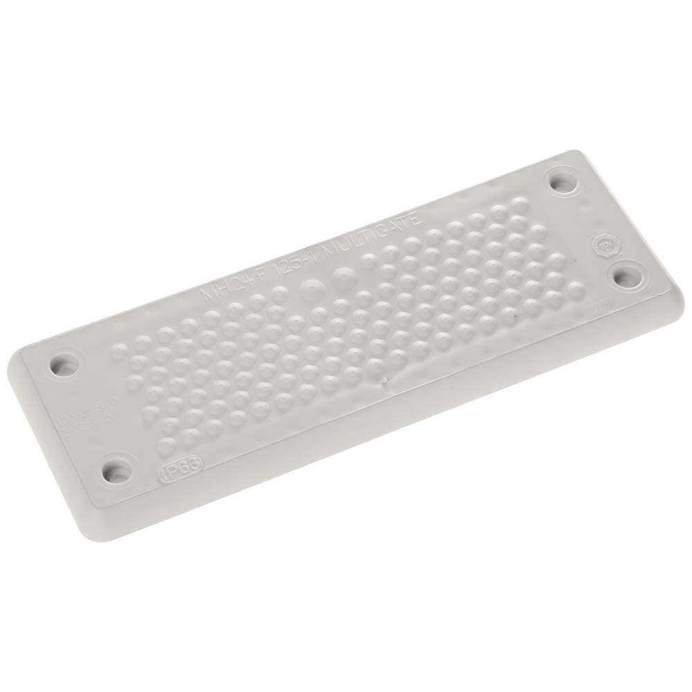 Trelleborg MH-24 F 125-1 LIGHT GREY UL94 V-0 IP65 | TPE | Screw Piastra