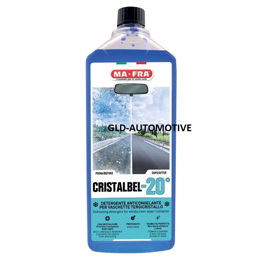 DETERGENTE Parabrezza Evita Saltellamento Anticongelante -20% CRISTALBEL MA-FRA