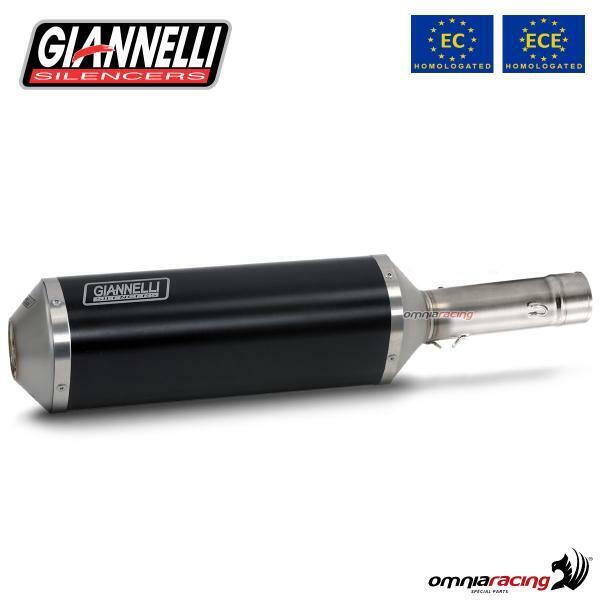 Giannelli Exhaust Kymco AK550 2017/2020 Ipersport black aluminum street legal