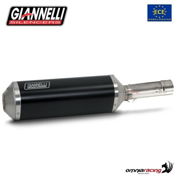 Giannelli Exhaust Kymco AK550 2017/2020 Ipersport black aluminum street legal