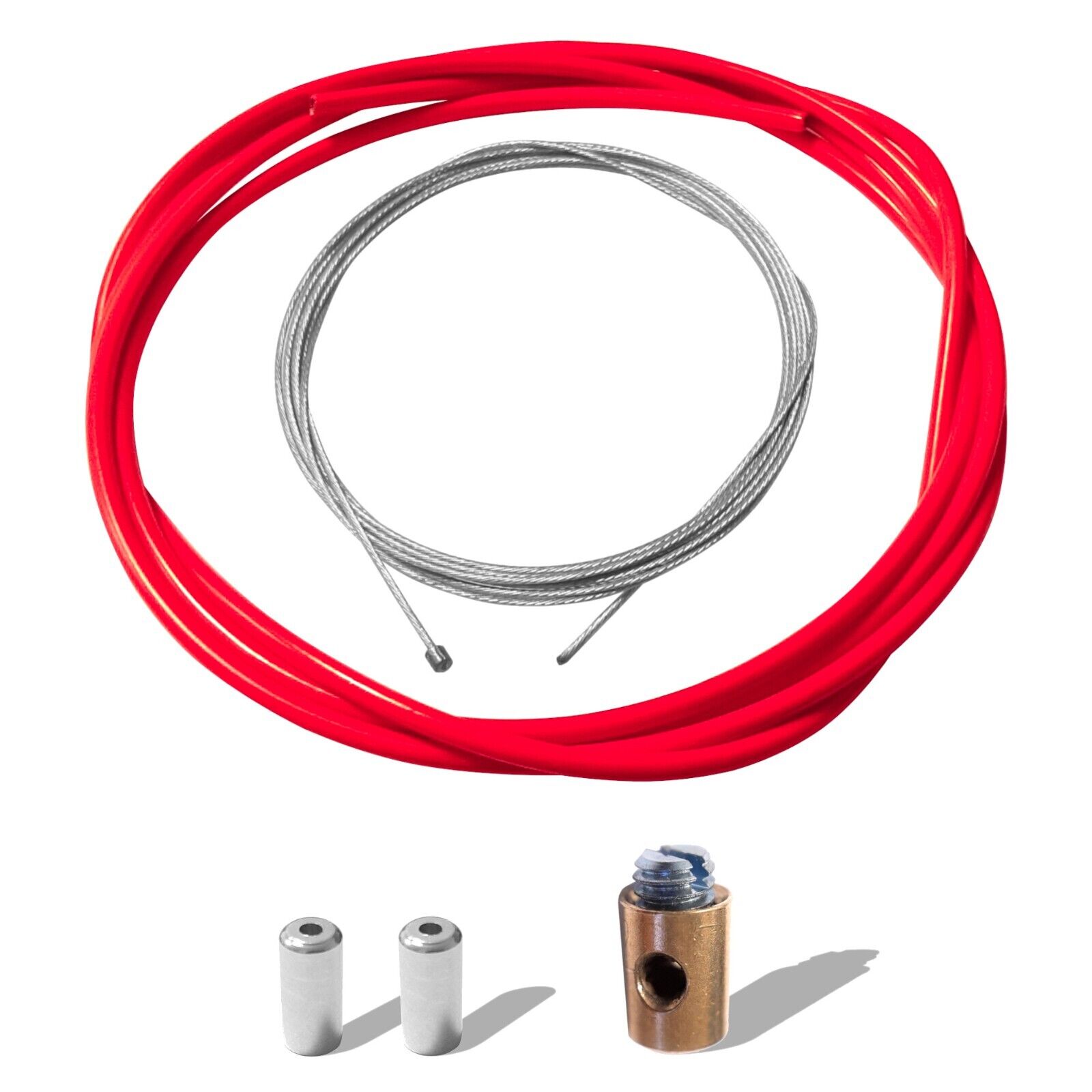 cavo acceleratore universale moto ciclomotore guaina serracavo Dell'orto, rosso