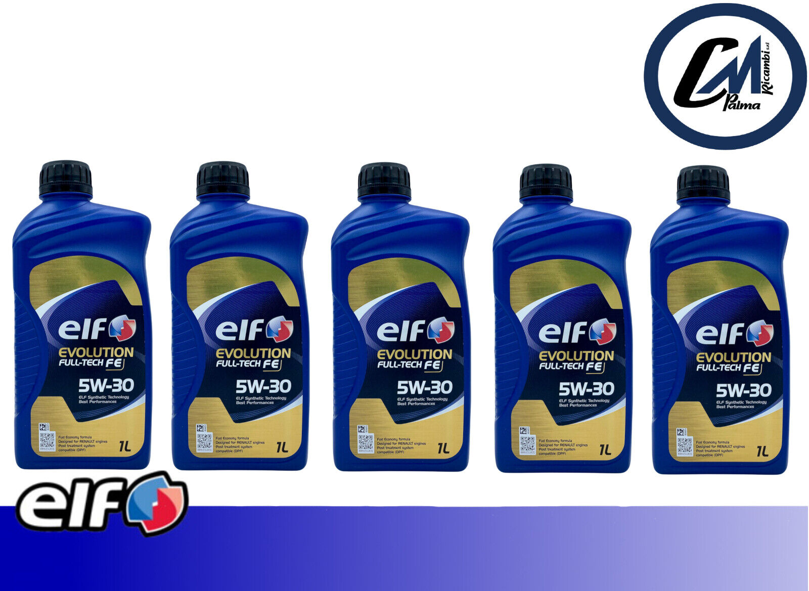 5L OLIO ELF EVOLUTION FE 5W-30 (DPF) 5 Litri ( RENAULT RN 0720) ACEA C4