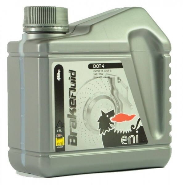 1 LITRO OLIO FLUIDO LIQUIDO FRENI DOT 4 DOT4 ENI BRAKE FLUID 1 LT MOTO E AUTO