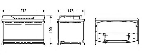 Batteria avviamento TUDOR codice TA770 77 AH 760A