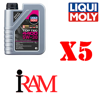 ACEA C4 • Renault rn0720 Olio Top Tec 4400 5W-30 Liqui-Moly - 5 Lt
