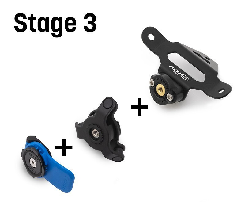 BCD SUPPORT TELEPHONE convient pour YAMAHA XMAX - QUADLOCK - STAGE 3