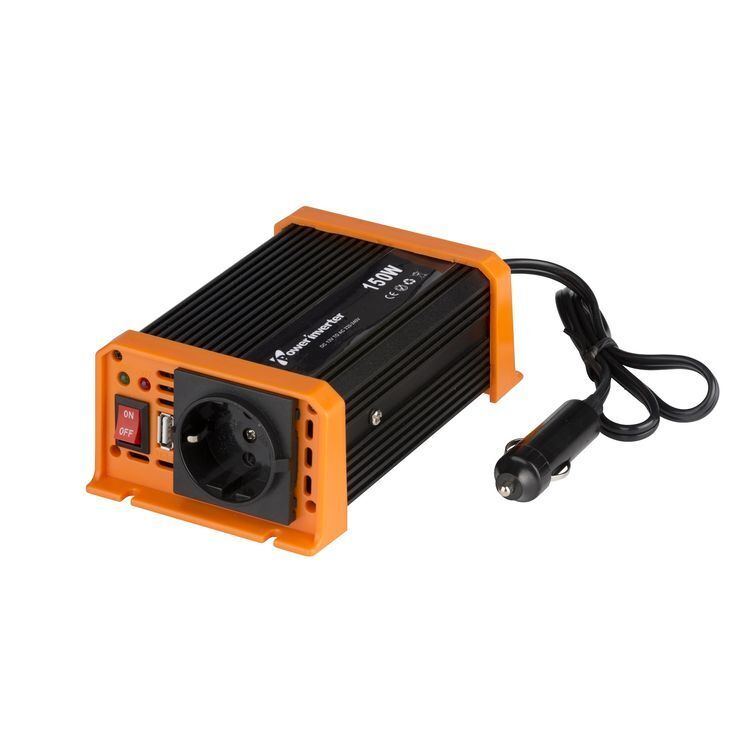 Inverter da auto 12V DC 230V AC 150W con uscita USB All Ride