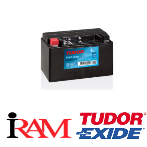 TUDOR TK091 BATTERIA AUXILIARY  9AH 120A