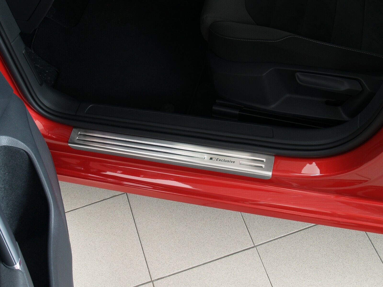 per VW GOLF 7 2012+ BATTITACCO PROTEZIONE SOGLIA BATTITACCHI ACCIAIO