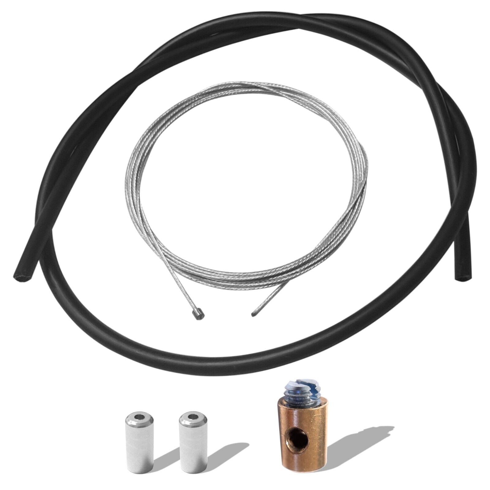 cable acelerador gas universal funda prisionero compatible Dell'Orto moto, negro