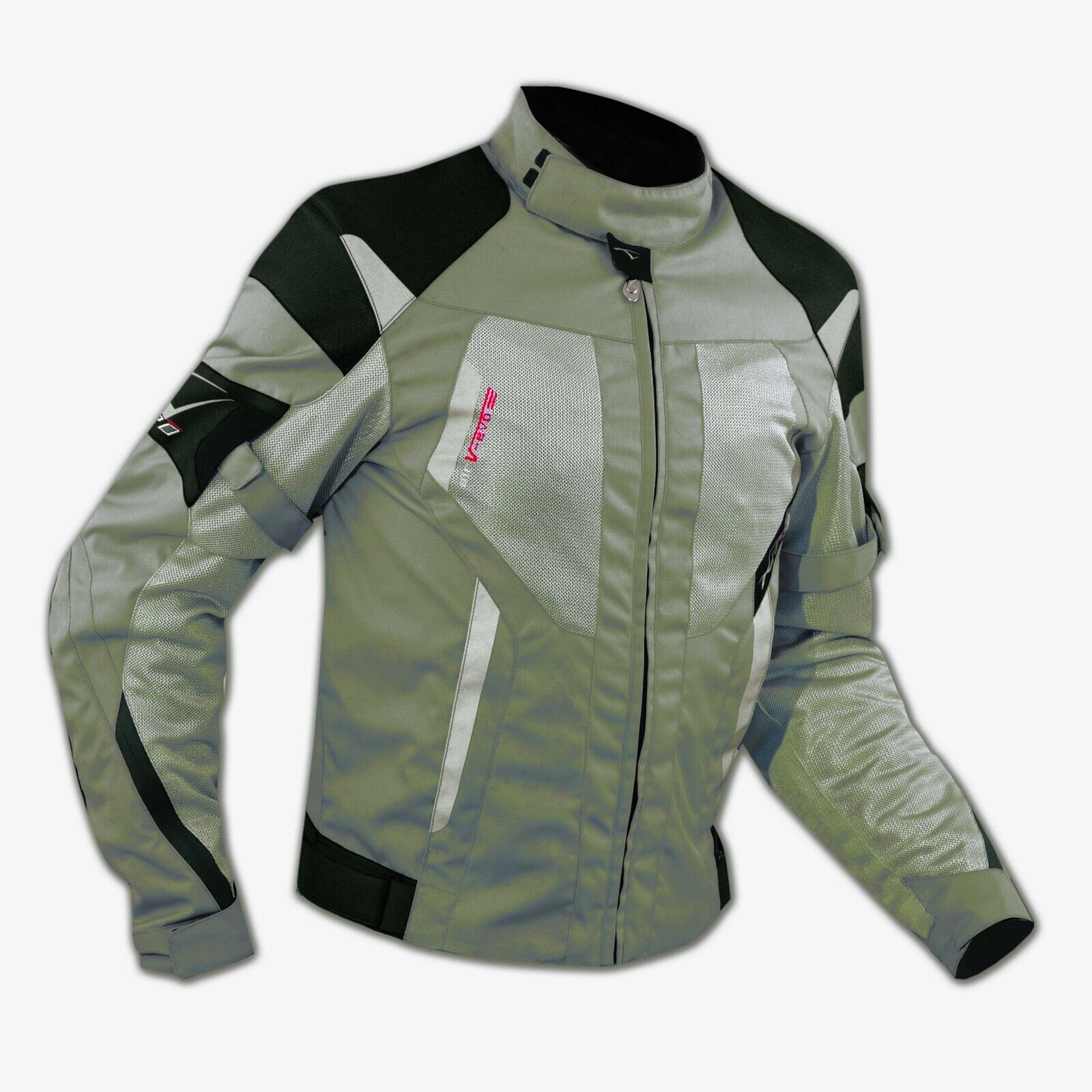 Mesh Motorbike Motorcycle Waterproof Armours Textile Touring Jacket Grey L
