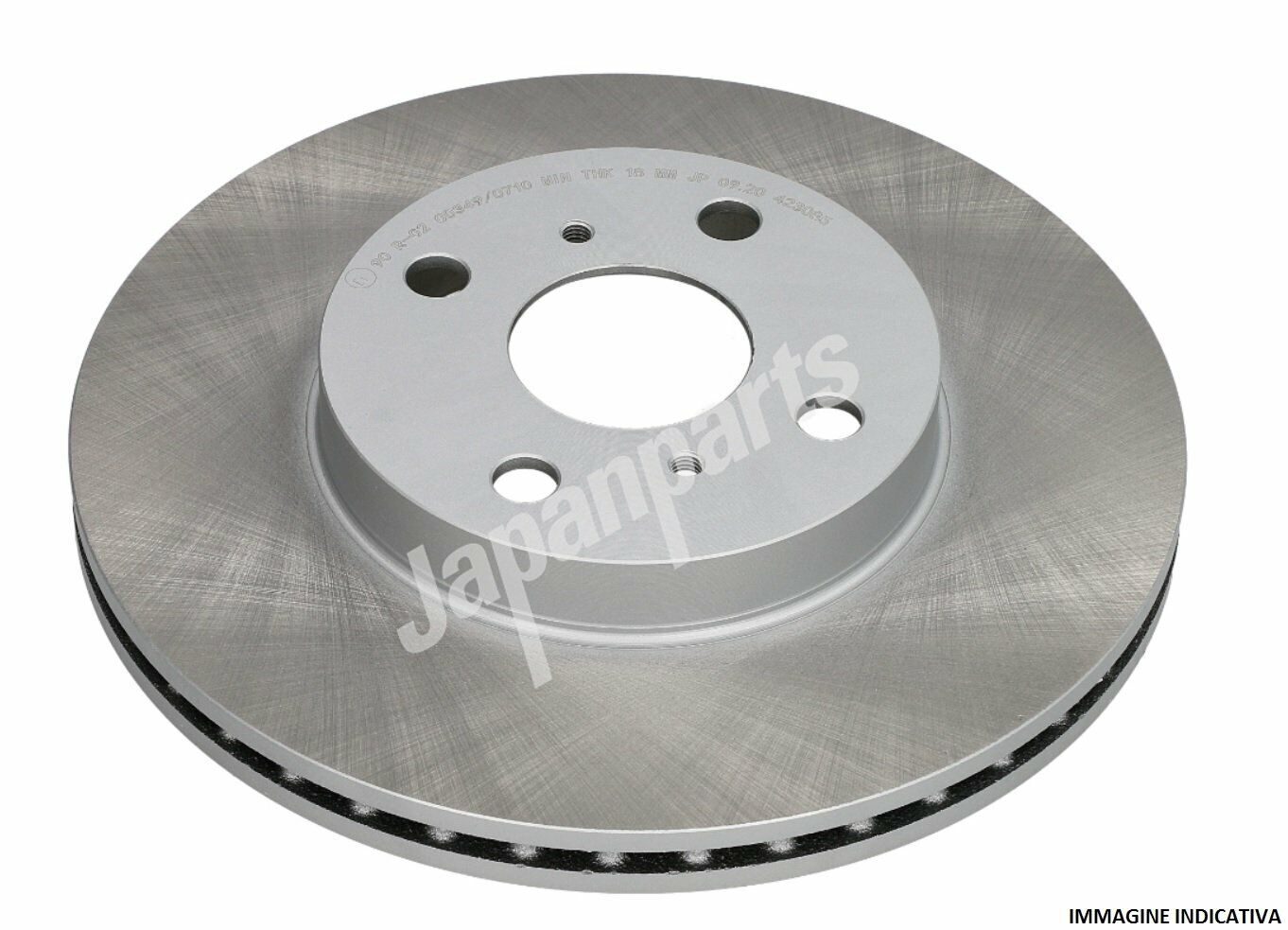 JAPANPARTS DI-H12C - Disco freno singolo anteriore ventilato