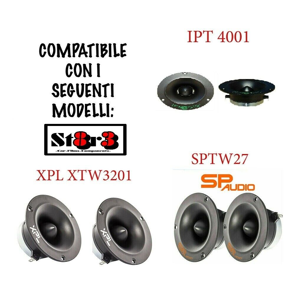 Ricono Bobina MEMBRANA  Tweeter IPNOSIS IPT 4001 XPL XTW3201 SP AUDIO SP-TW27 