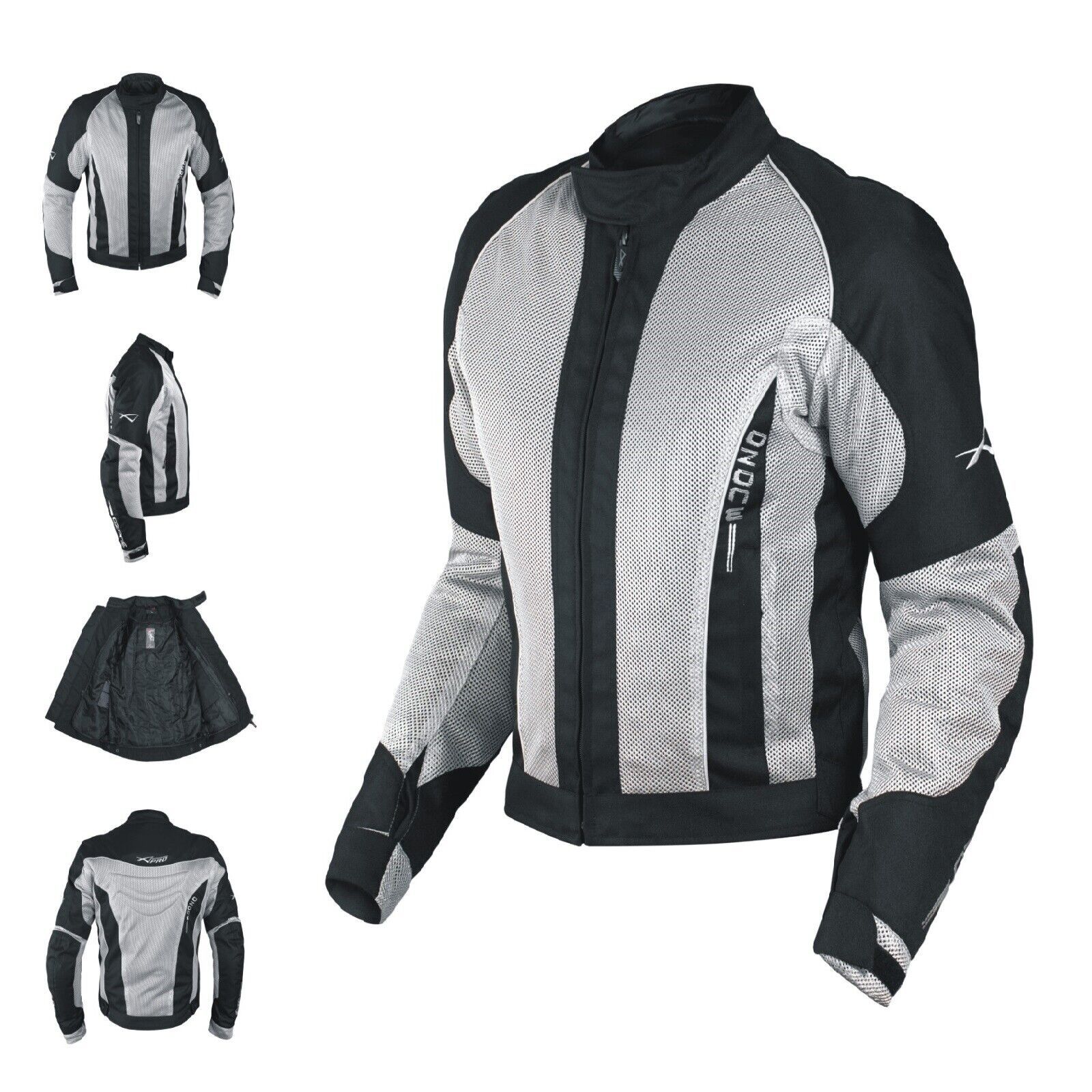 Ladies Mesh Water liner Summer Jacket women Motorcycle Motorbike Grey L