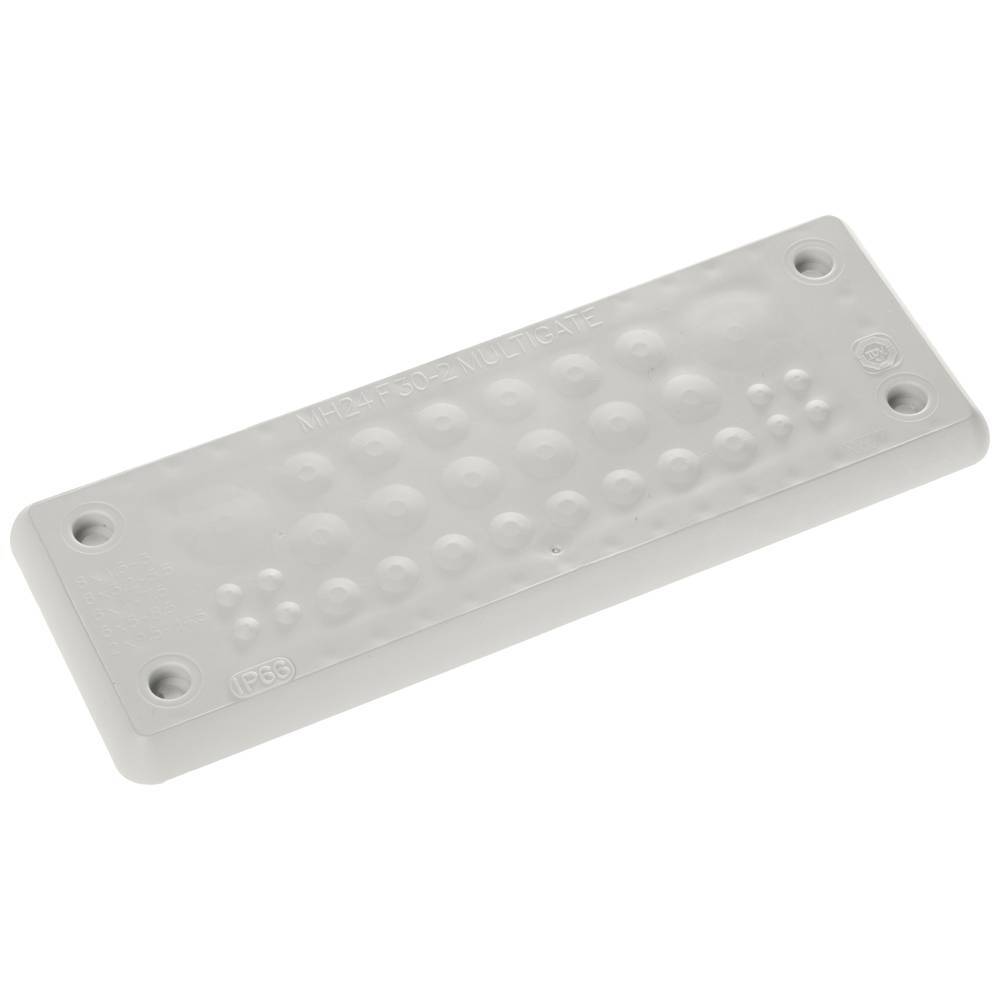 Trelleborg MH-24 F 30-2 LIGHT GREY UL94 V-0 IP65 | TPE | Screw Piastra passante