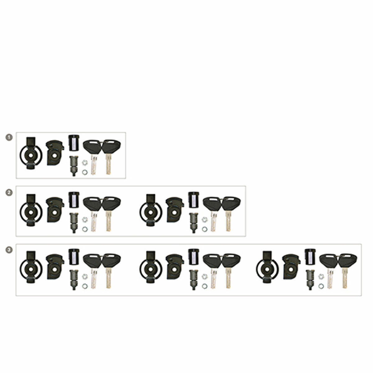 KIT UNIFICAZIONE CHIAVI SECURITY LOCK PER 5 VALIGE