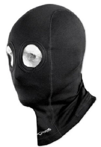 Designer Cotton Balaclava Motorcycle Motorbike Textile Helmet Head Cover Black