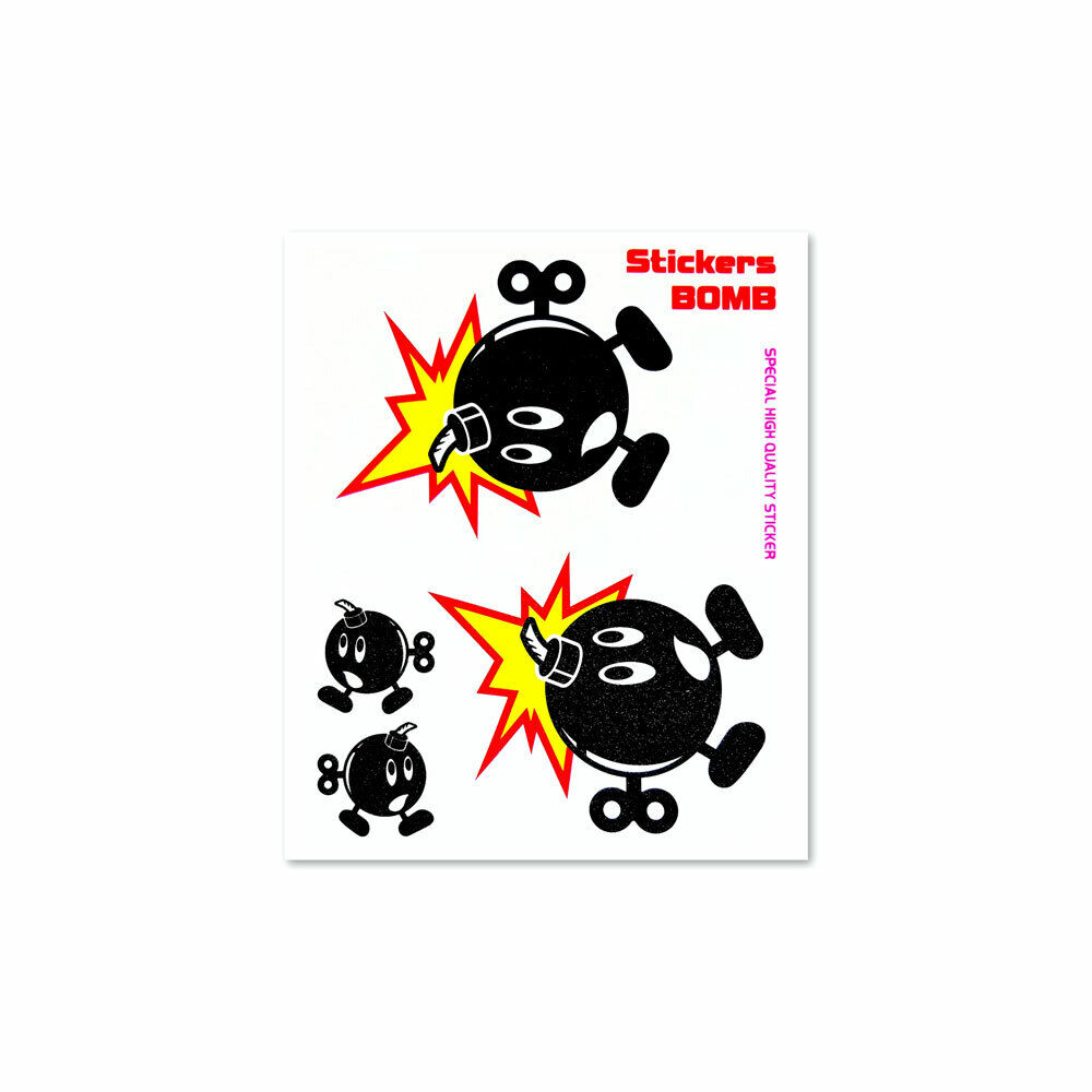 Adesivi Stickers Bomb Bomba Con Carica 10 x 12 cm