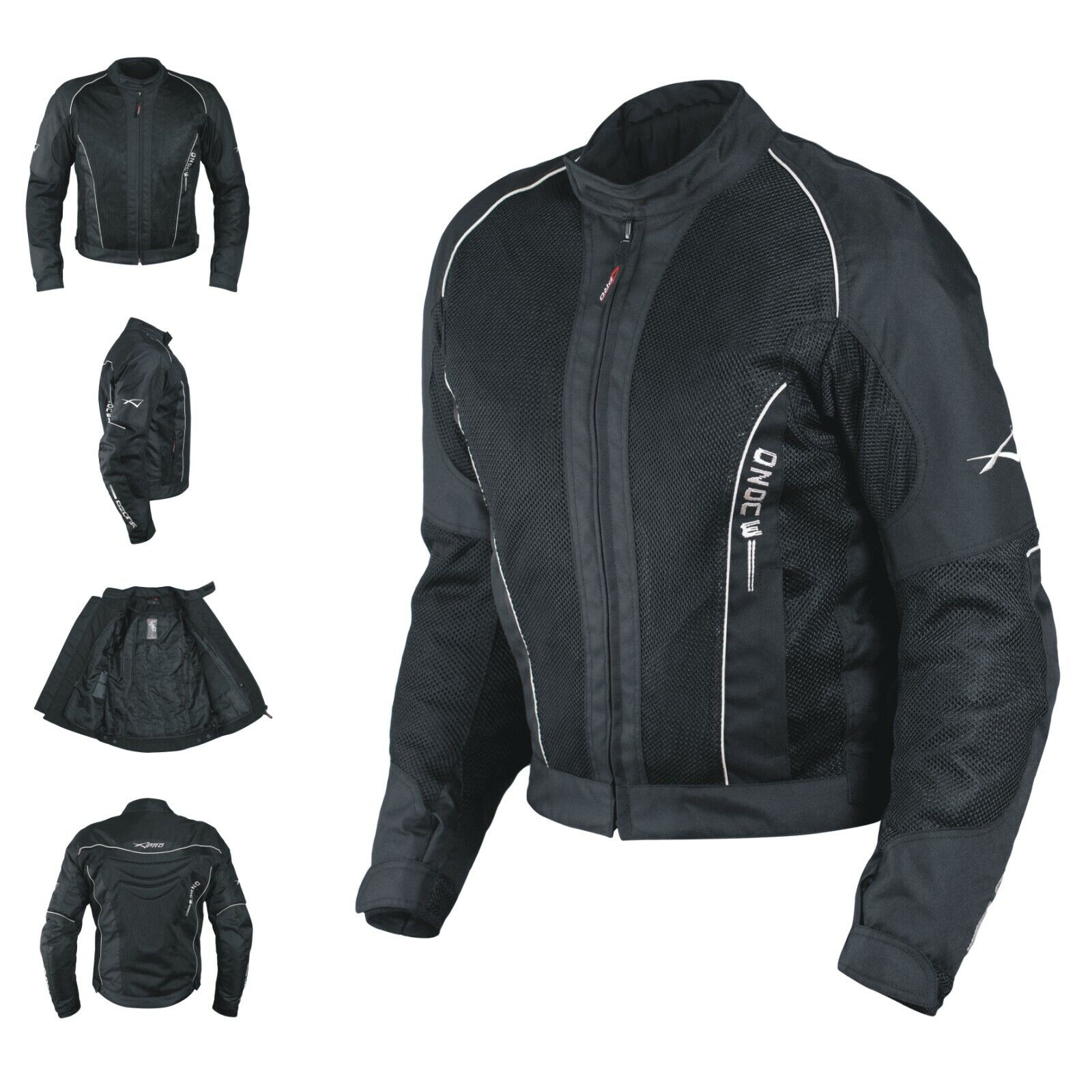CE Armour Mesh Summer Tex Jacket Motorbike Motorcycle Pants Sonicmoto Black M