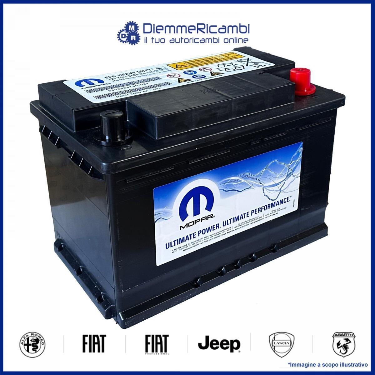 BATTERIA AUTO 70Ah 680A MOPAR START & STOP ORIGINALE FIAT ALFA ROMEO LANCIA JEEP