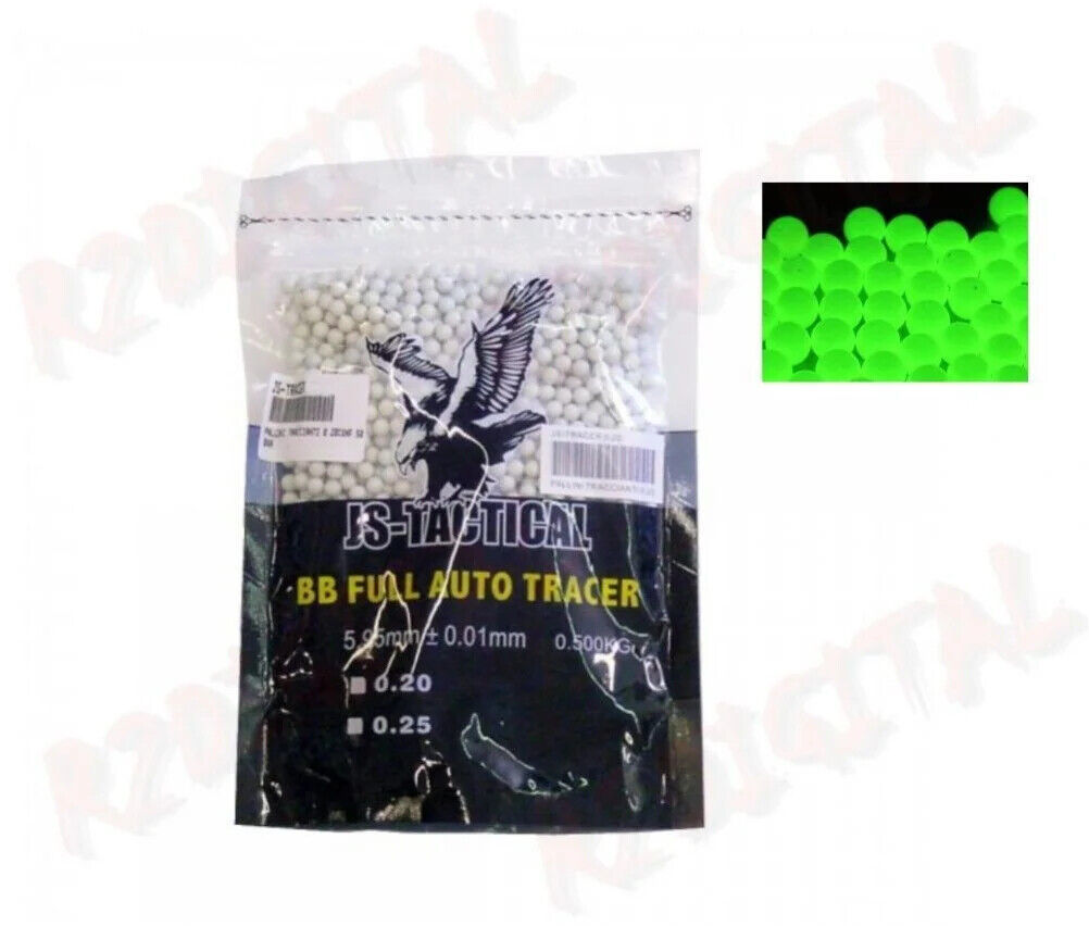 Aglow.it Js-Tactical Pallini traccianti BB 0.20, Js-Tactical Pallini traccianti