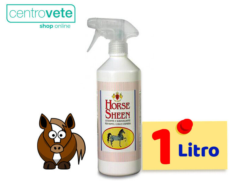 FM Horse Sheen 1 Litro per Cavalli → Lucidante e Sgrovigliante per Coda Criniera