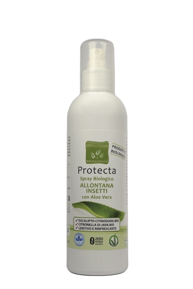 BENESSENCE PROTECTA SPRAY ALLONTANA INSETTI E ZANZARE CON ALOE VERA DA 250 ML