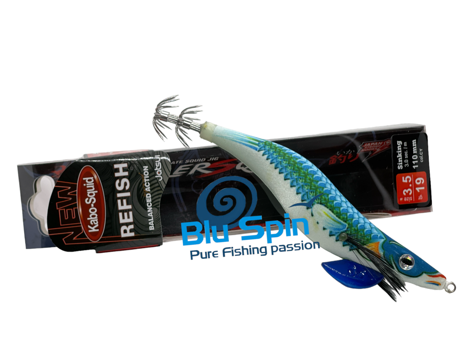 SEPPIARA JATSUI KABO KILLER SQUID REFISH ULTIMATE SQUID JIG EGI 3.5 19g COL: CY