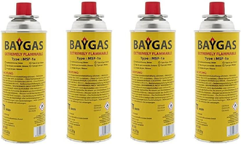 BOMBOLETTA GAS  FORNELLO A VALIGIA UNVERSALE 220 GR --  4 PEZZI