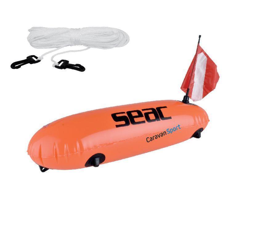 BOA SUB FLUO SILURO SEAC CON SAGOLA FLUORESCENTE SEGNALAZIONE PESCA APNEA SEGNA