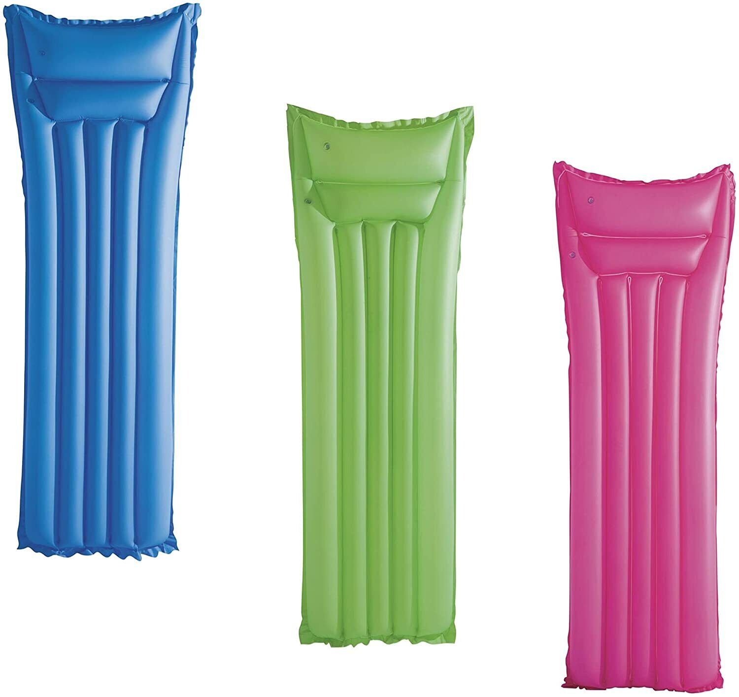 MATERASSO MATERASSINO GONFIABILE MARE PISCINA 183x69 cm 44007 VARI COLORI
